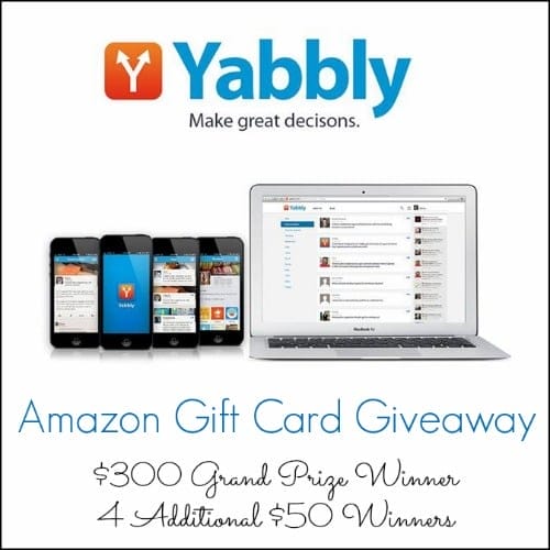 yabbly amazon gift card