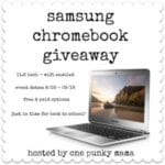 samsung chromebook giveaway